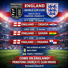World Cup Group Fixtures in the Club House