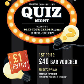 Quiz Night - Friday May 22nd