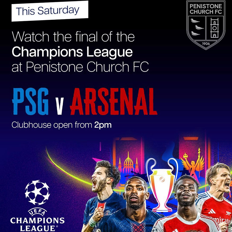 Sat 30th May 5pm - Champions League Final Live