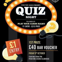 Quiz Night - Fri 9th Oct 7pm