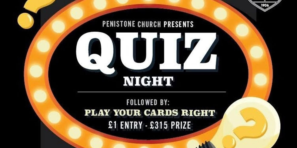 Quiz Night - £40 Prize - Play Your Cards Right £315 Prize