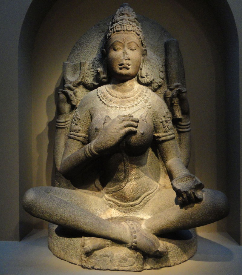 Bare-chested Yogini