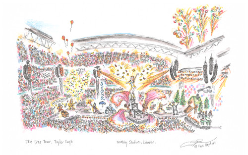 TAYLOR SWIFT THE ERAS TOUR アート Taylor Swift The Eras Tour Poster - A Stunning Tribute to Her