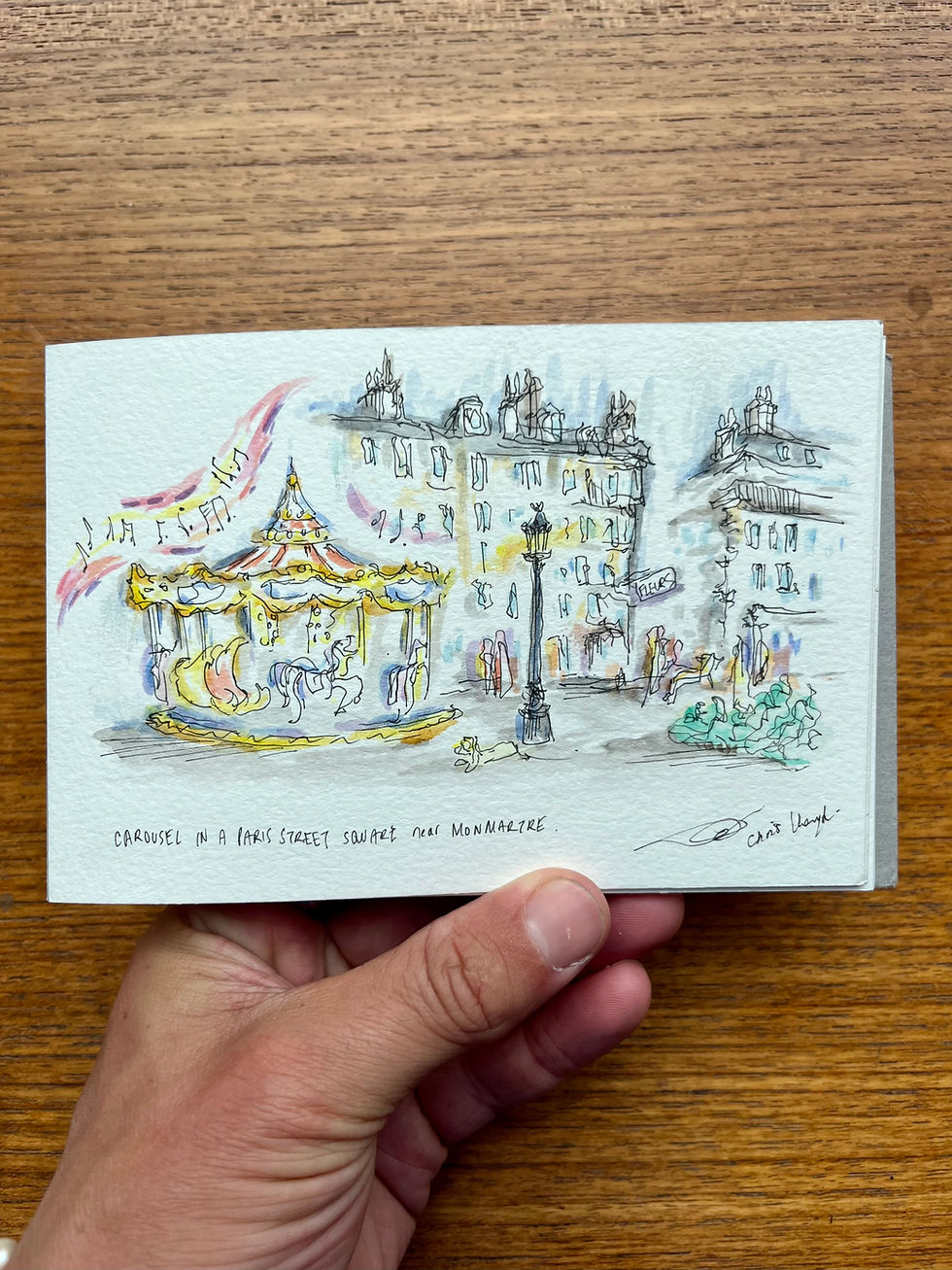 Thumbnail: Paris, France - original watercolour minis