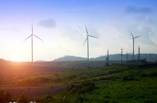 Wind turbines representing yeild increase in sustainable energy