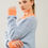 Thumbnail: Woman in color-block sweater
