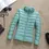 Thumbnail: Lightweight teal women's puffer jacket