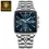Thumbnail: POEDAGAR Men's Blue Chronograph Watch