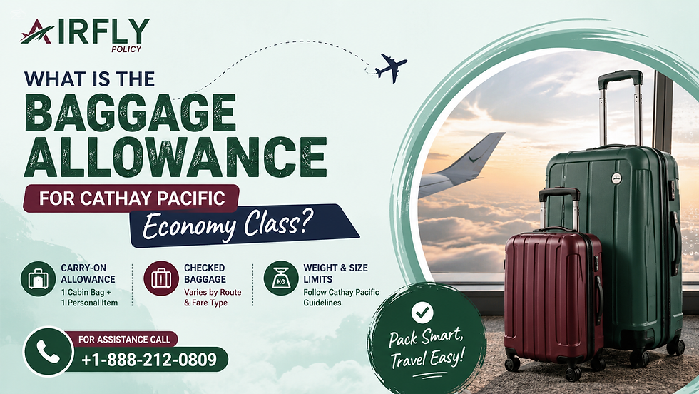 What is the Baggage Allowance for Cathay Pacific Economy Class?