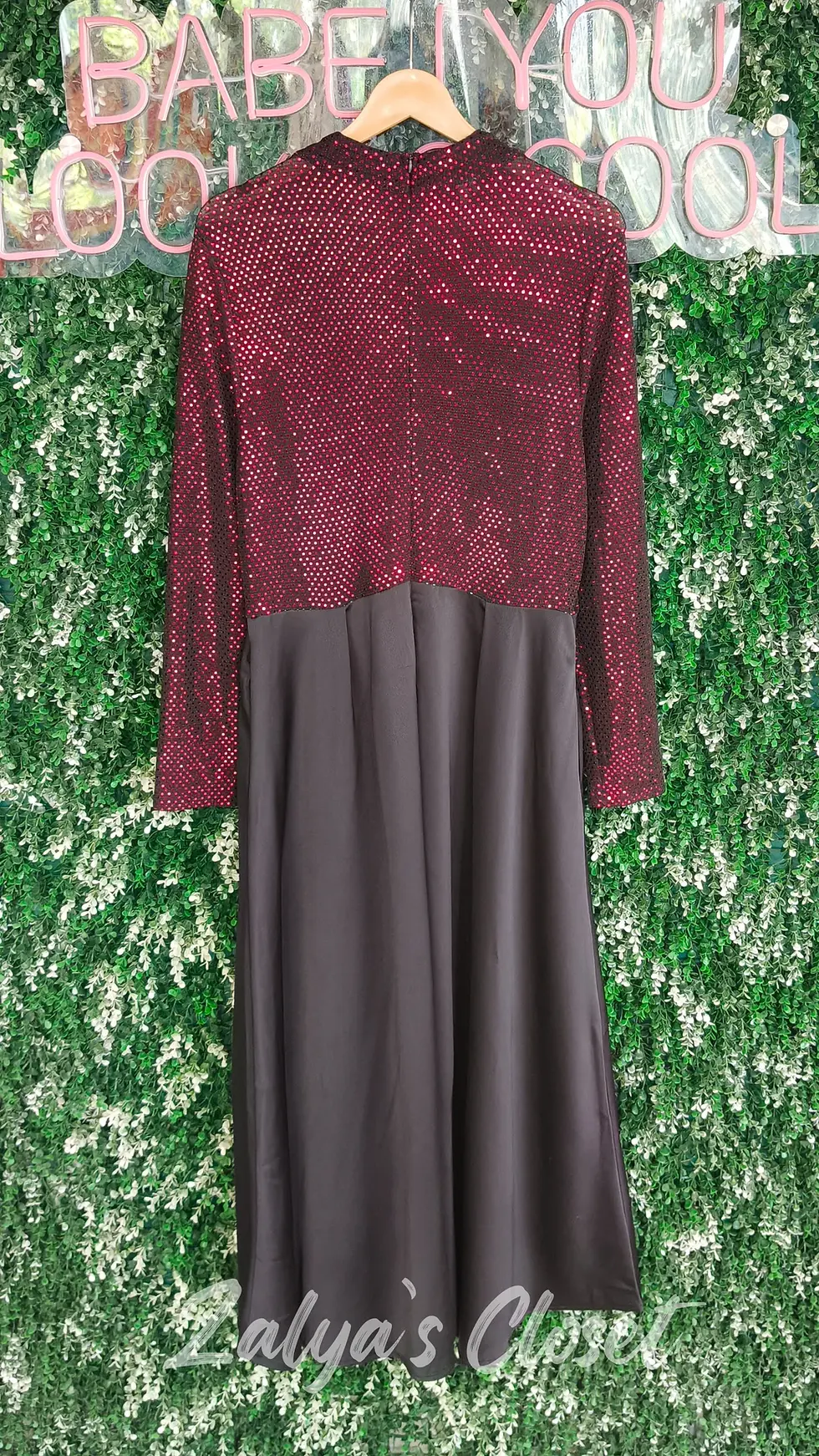 Thumbnail: Imported Party Wear Dress With Belt