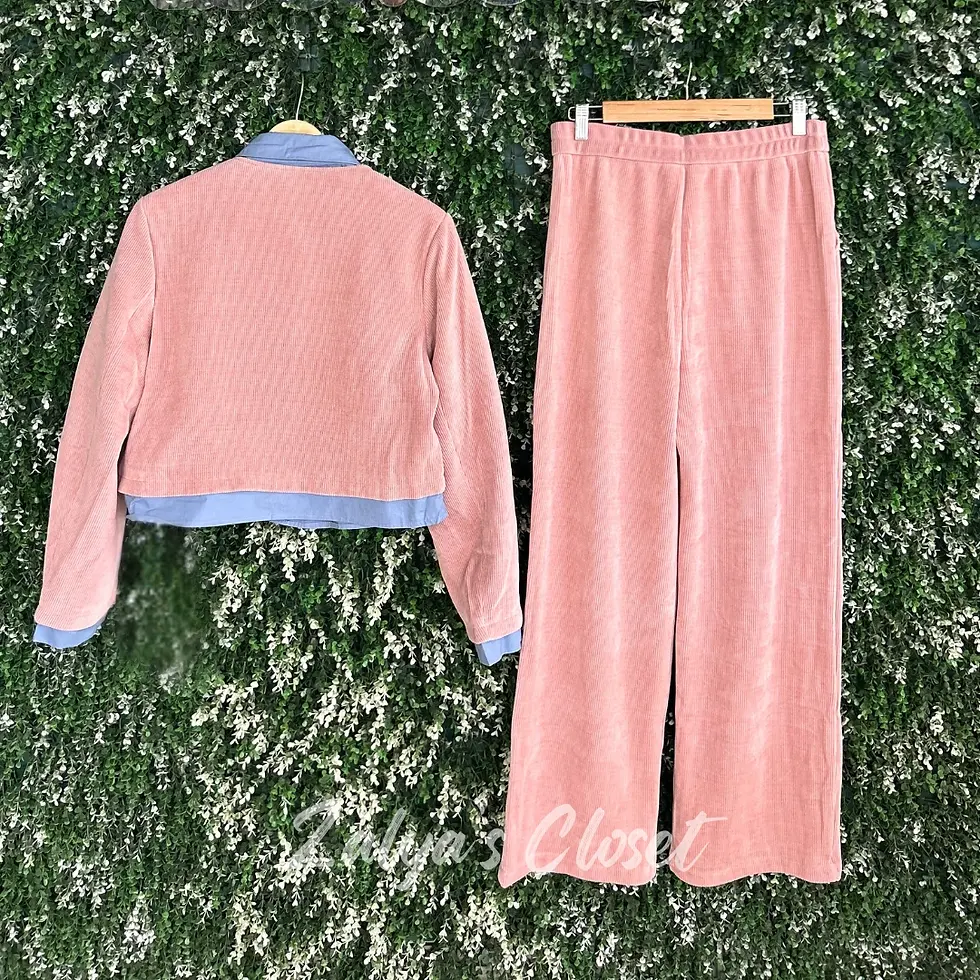 Thumbnail: Imported Courdroy Top And Pant Co-Ord Set