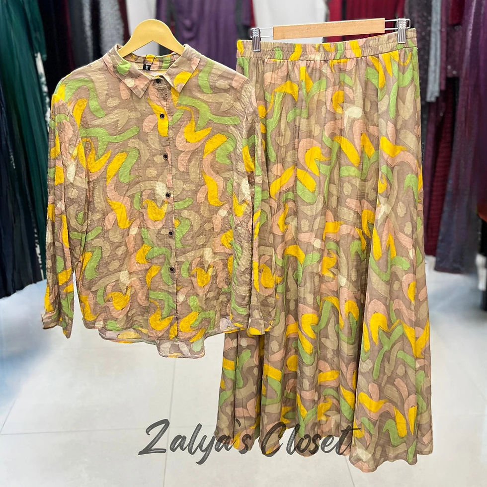 Thumbnail: Imported Printed Top and Skirt Co-ord Set