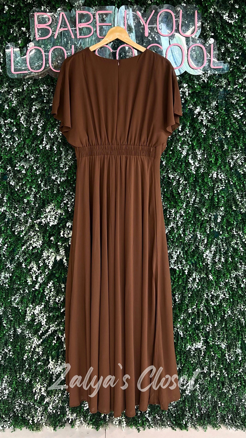 Thumbnail: Flutter Sleeves Long Gown