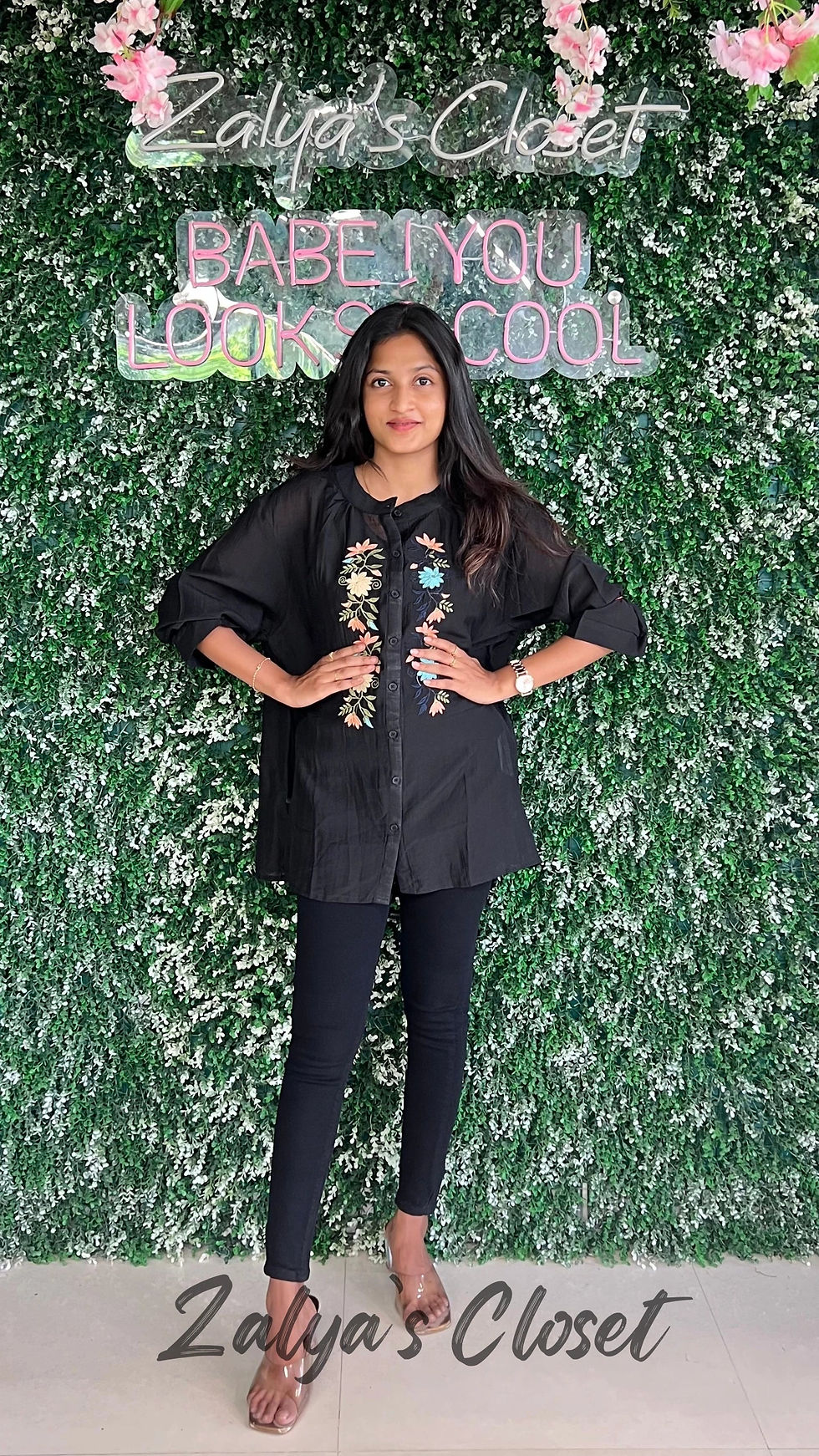 Thumbnail: Embroidered Tops Plus Size