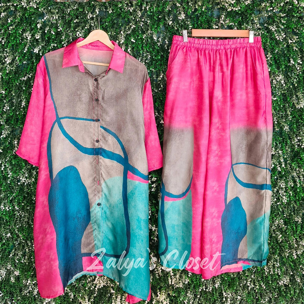 Thumbnail: Imported Plus Size Printed Co-ord Set