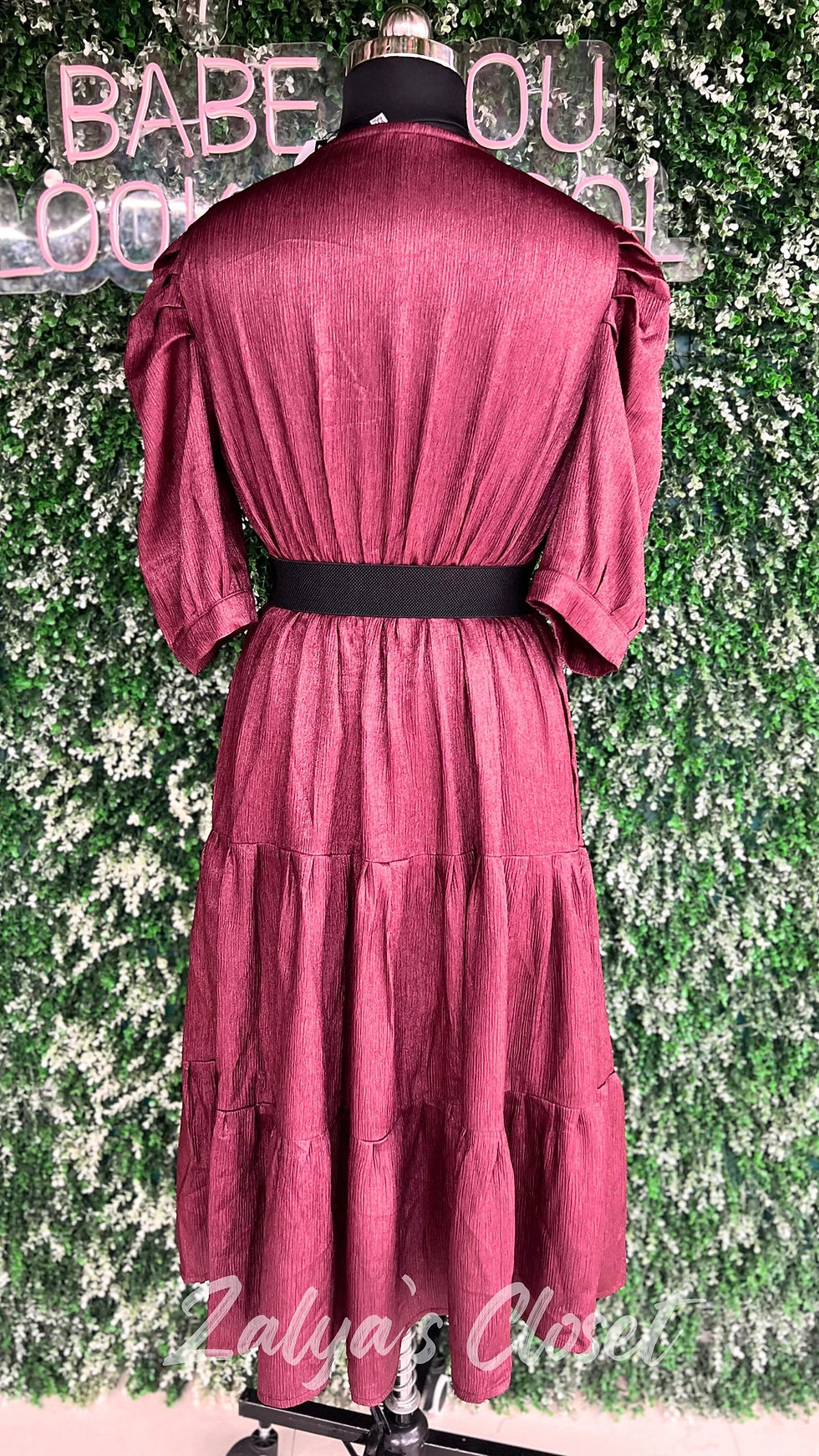 Thumbnail: Shimmer Tiered Party Wear Dress