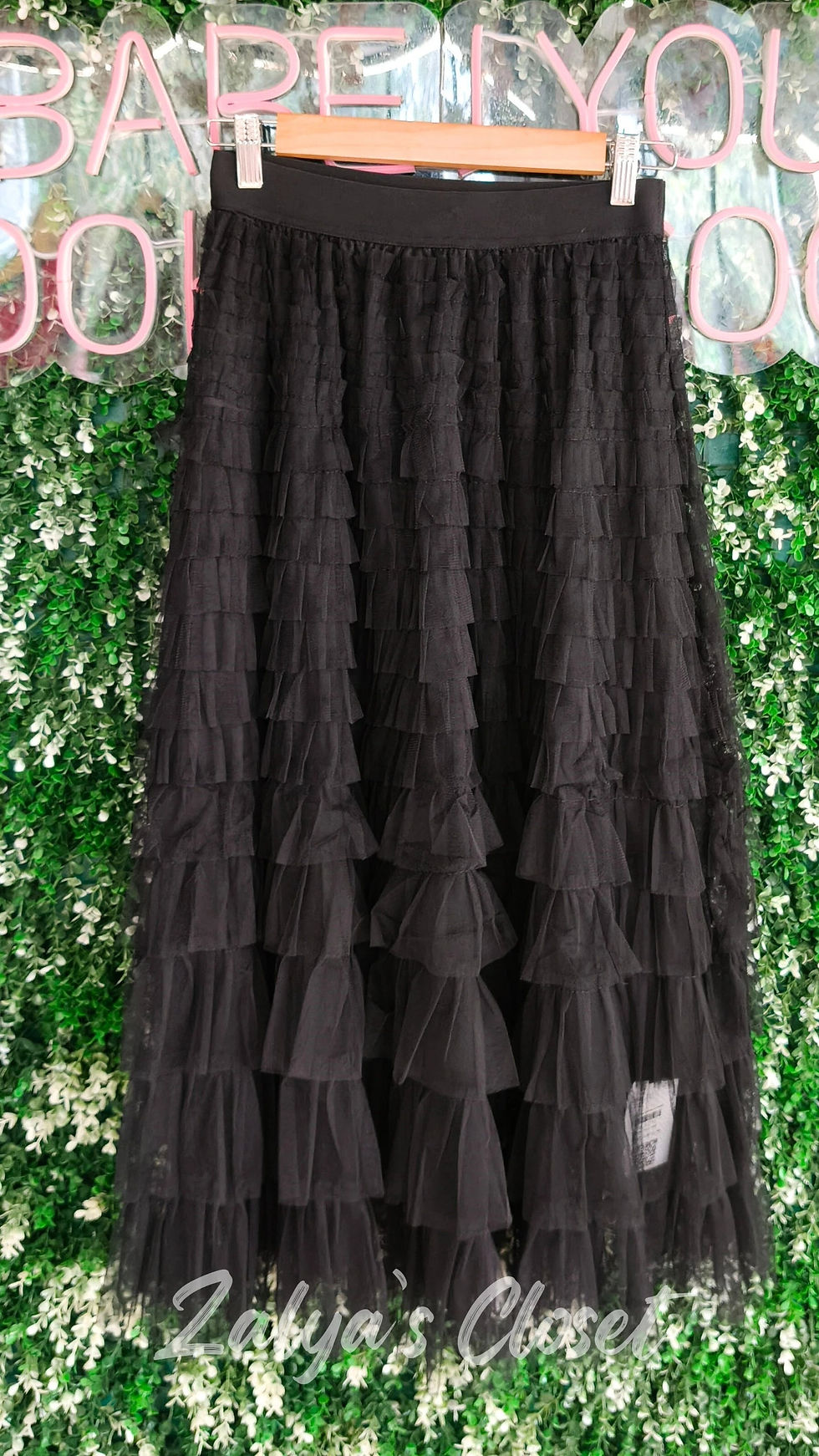 Thumbnail: Imported Tiered Multicolor Skirt