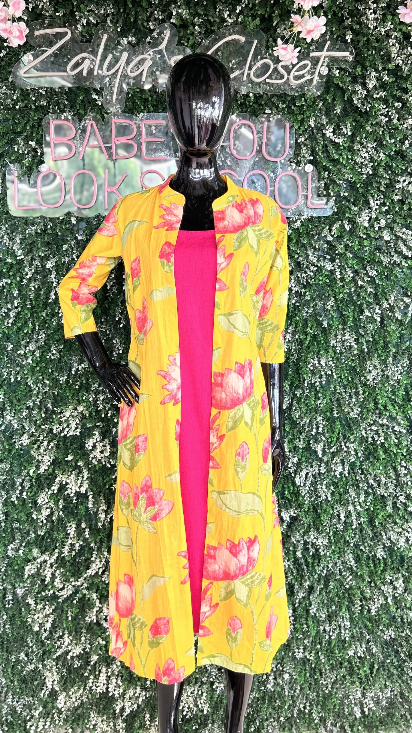 Pure Cotton Inner and Contrast Shrug 