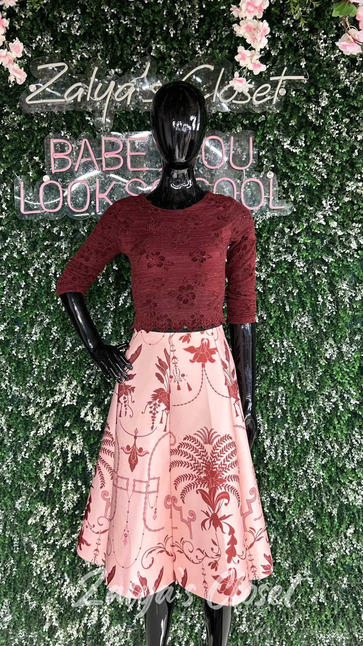 Printed Foam Imported Skirt