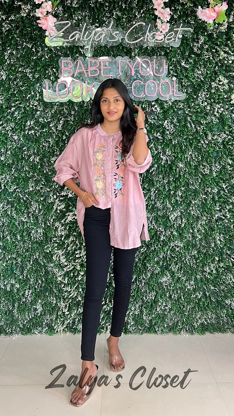 Thumbnail: Embroidered Tops Plus Size