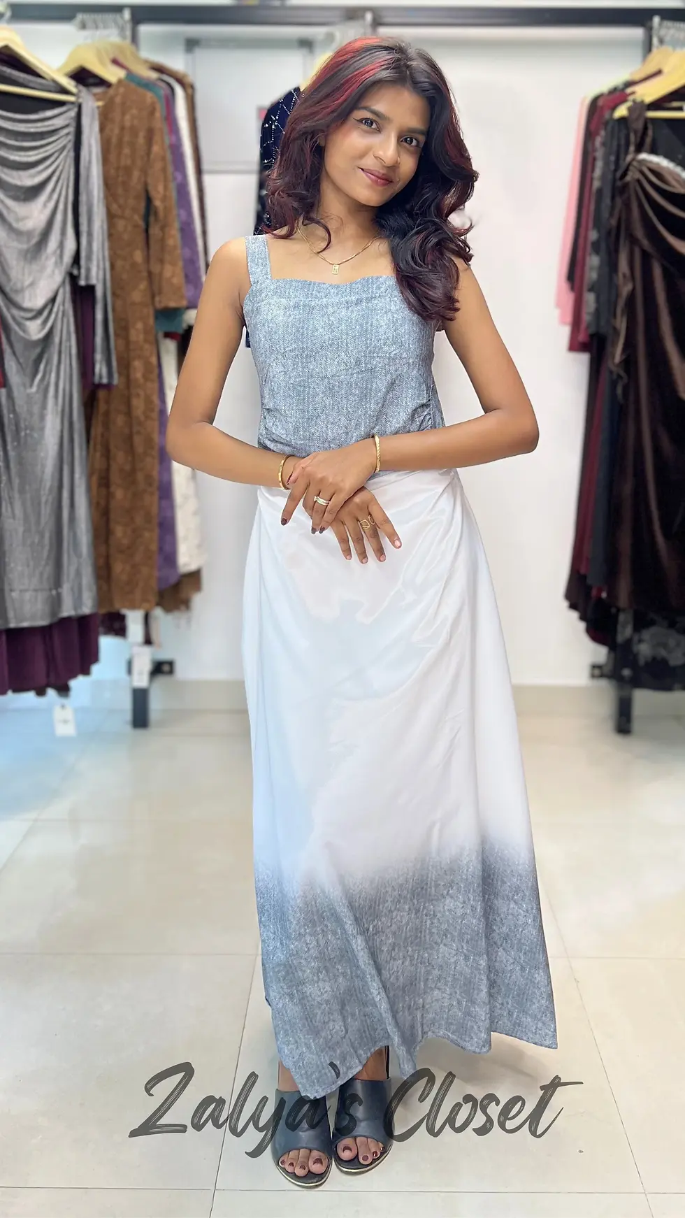 Thumbnail: Dual Shade Denim Dress
