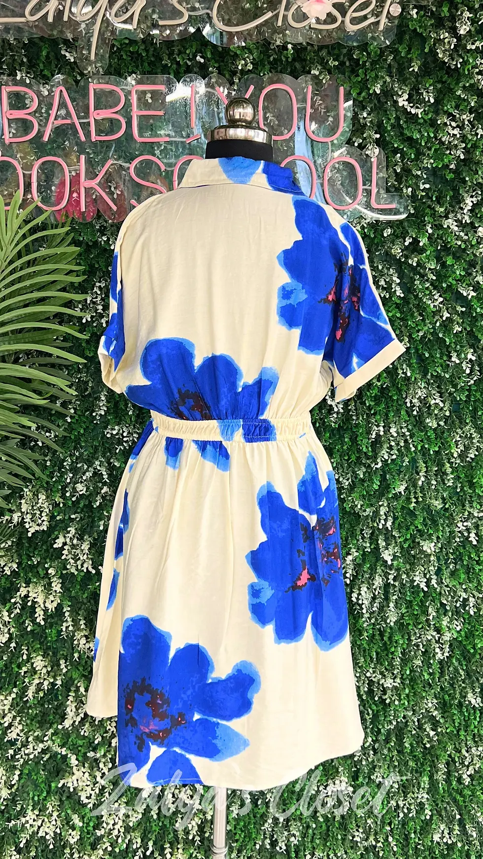 Thumbnail: Flower Printed Shirt Dress