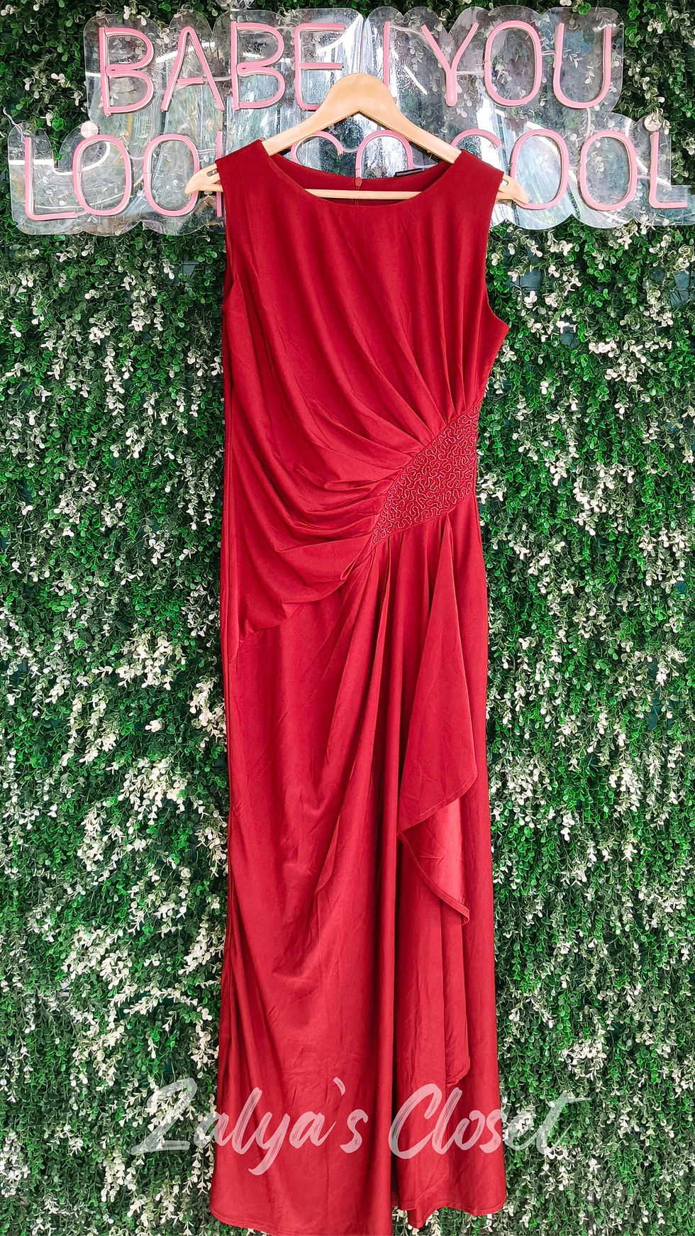 Thumbnail: Long Gown With Side Detailing 