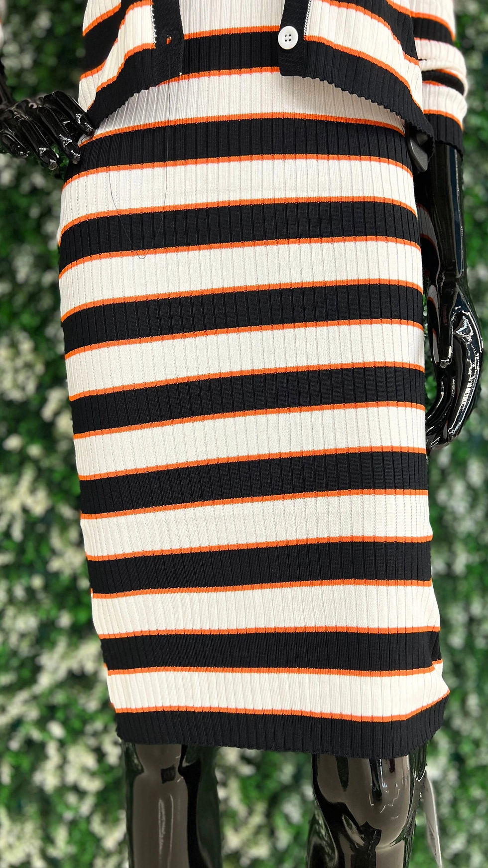Thumbnail: Imported Striped Long Slip Dress