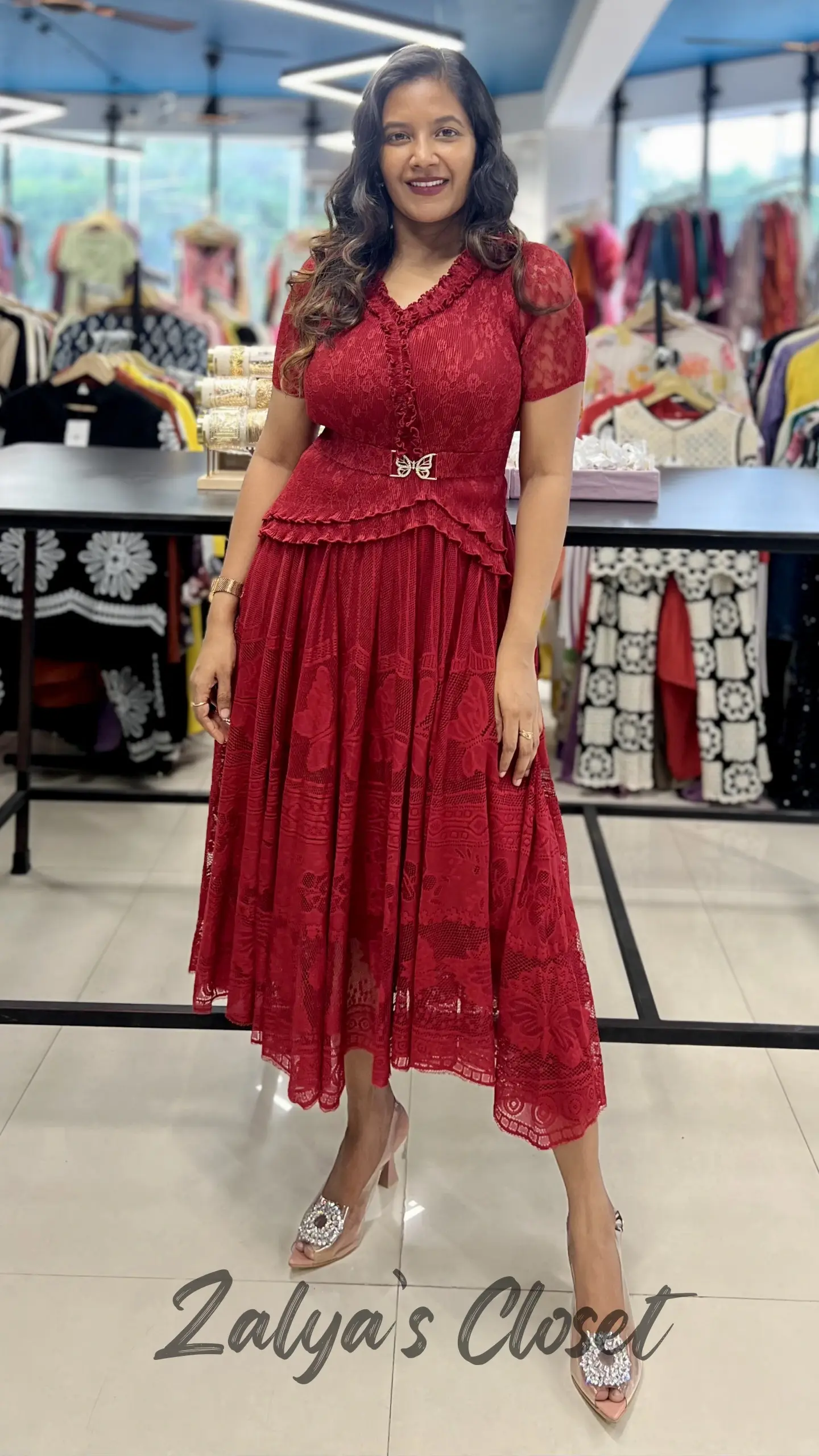 Imported Lace Butterfly Magic Dress