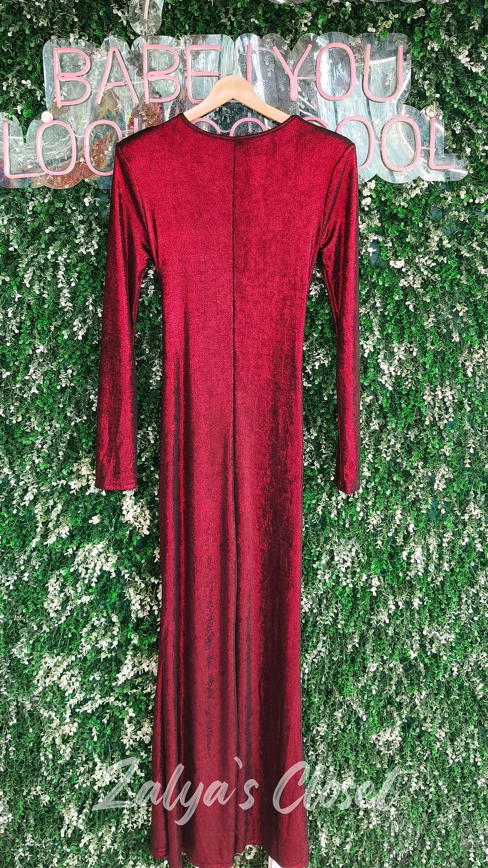 Thumbnail: Metallic Imported Party wear Bodycon High neck Gown