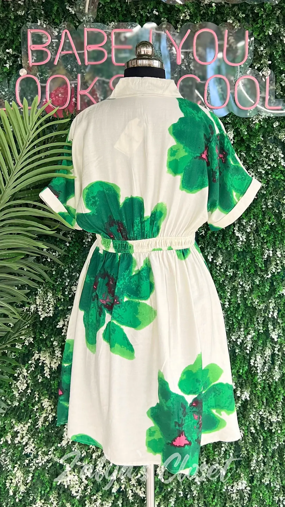 Thumbnail: Flower Printed Shirt Dress