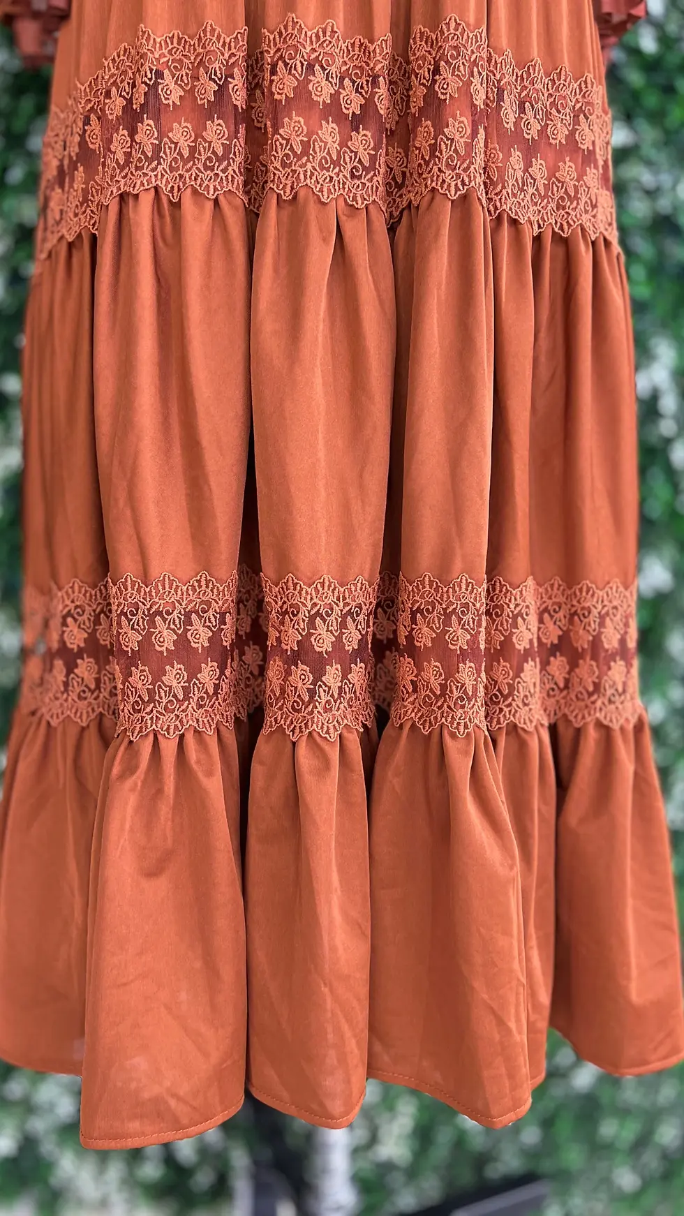 Thumbnail: Imported Ombre Tiered Magic Dress with Belt