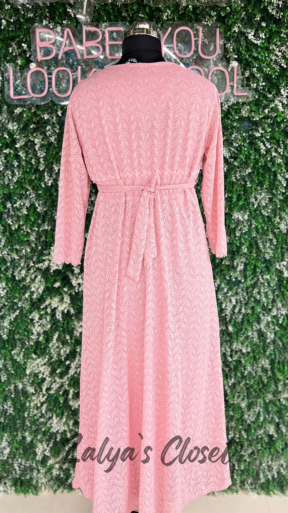 Thumbnail: Lace Fabric Long Dress