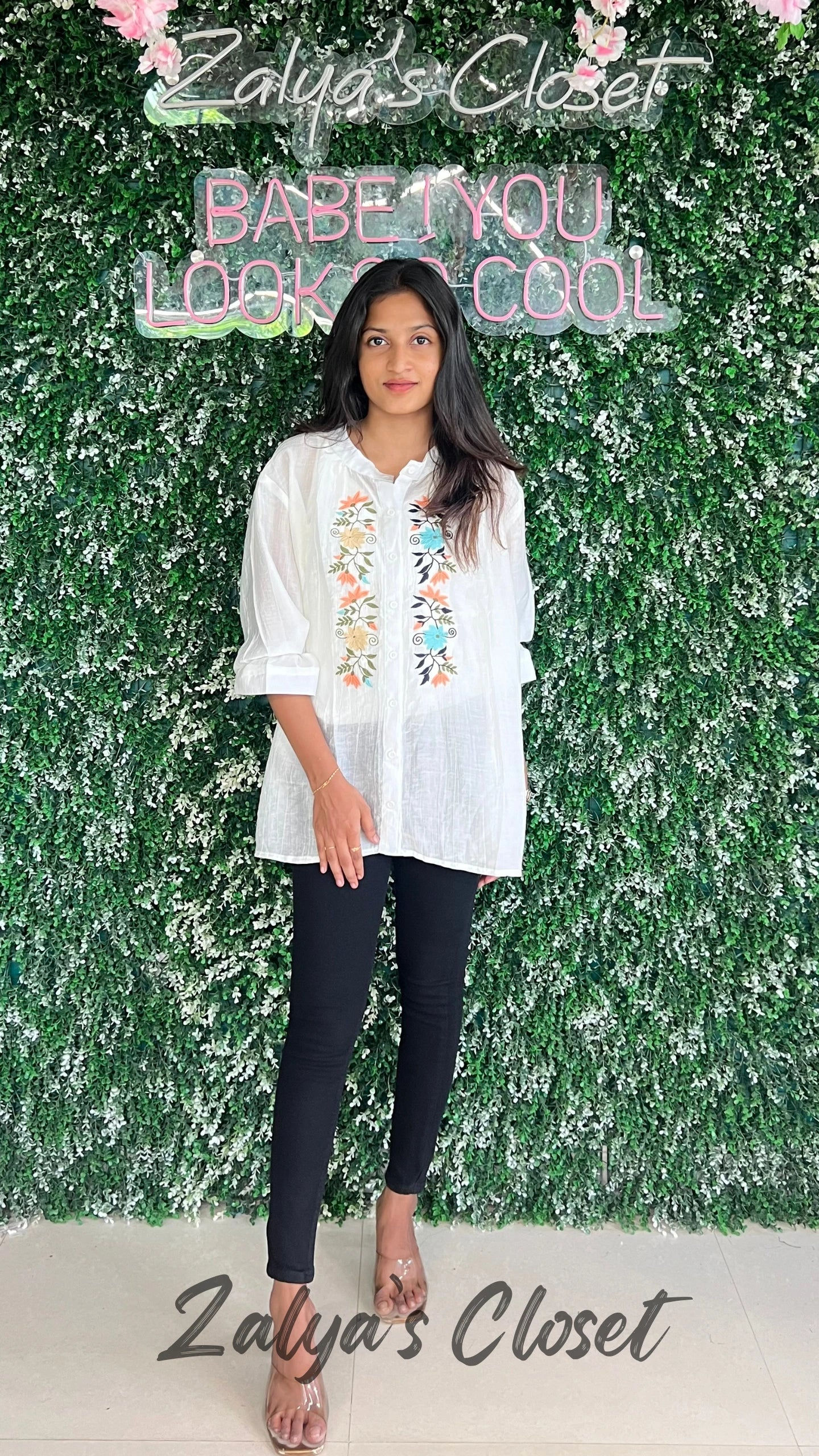 Embroidered Tops Plus Size