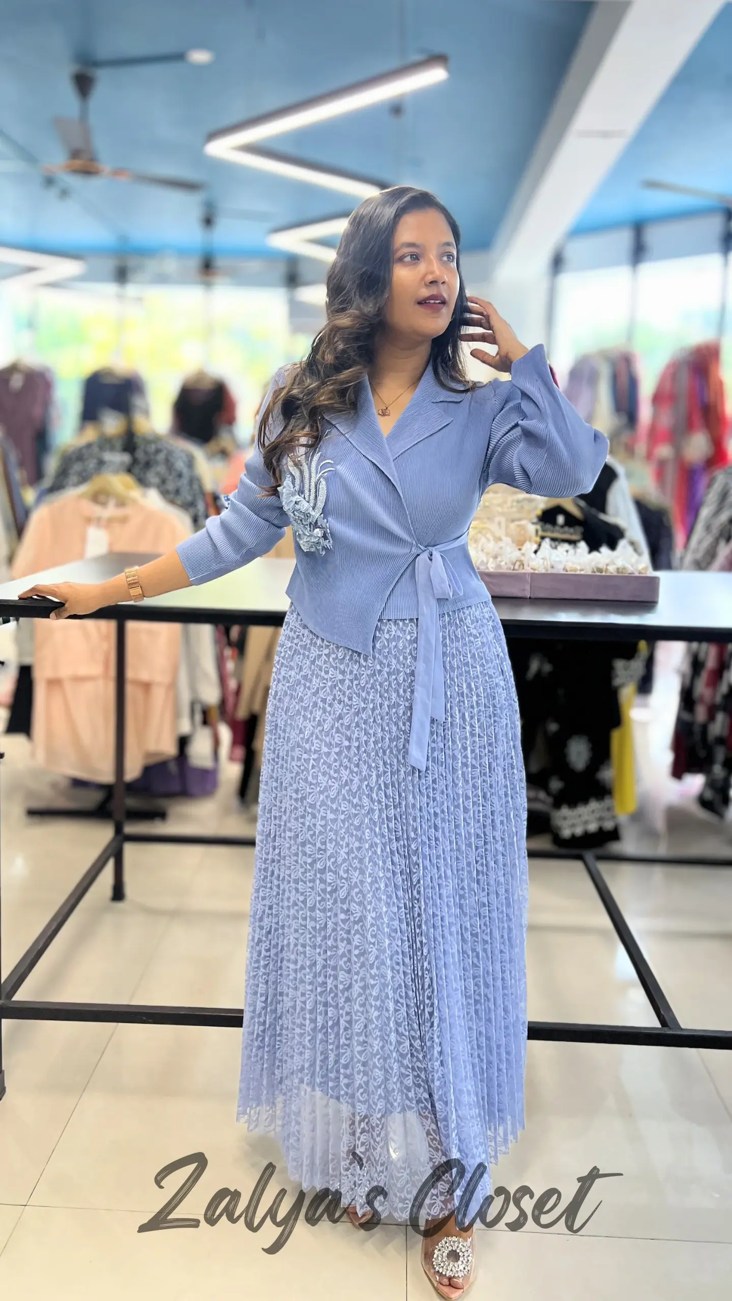 Imported Magic Dress With Stone Work 