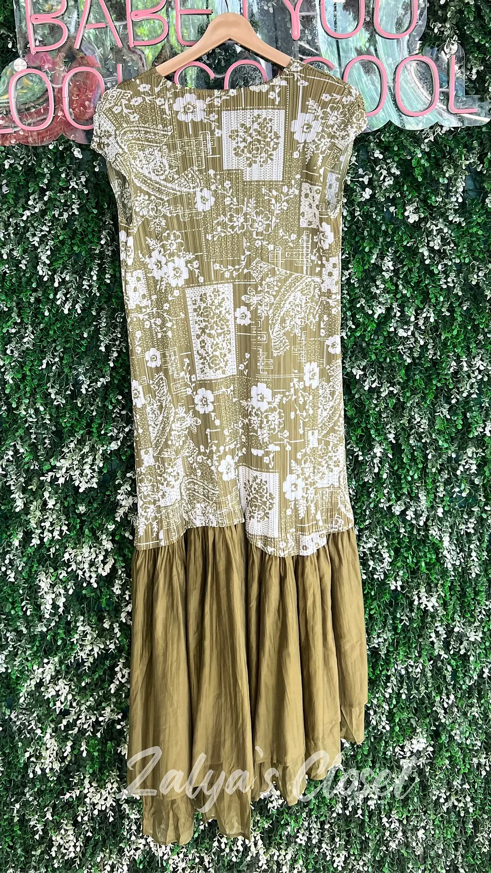 Thumbnail: Imported Half Printed Dress