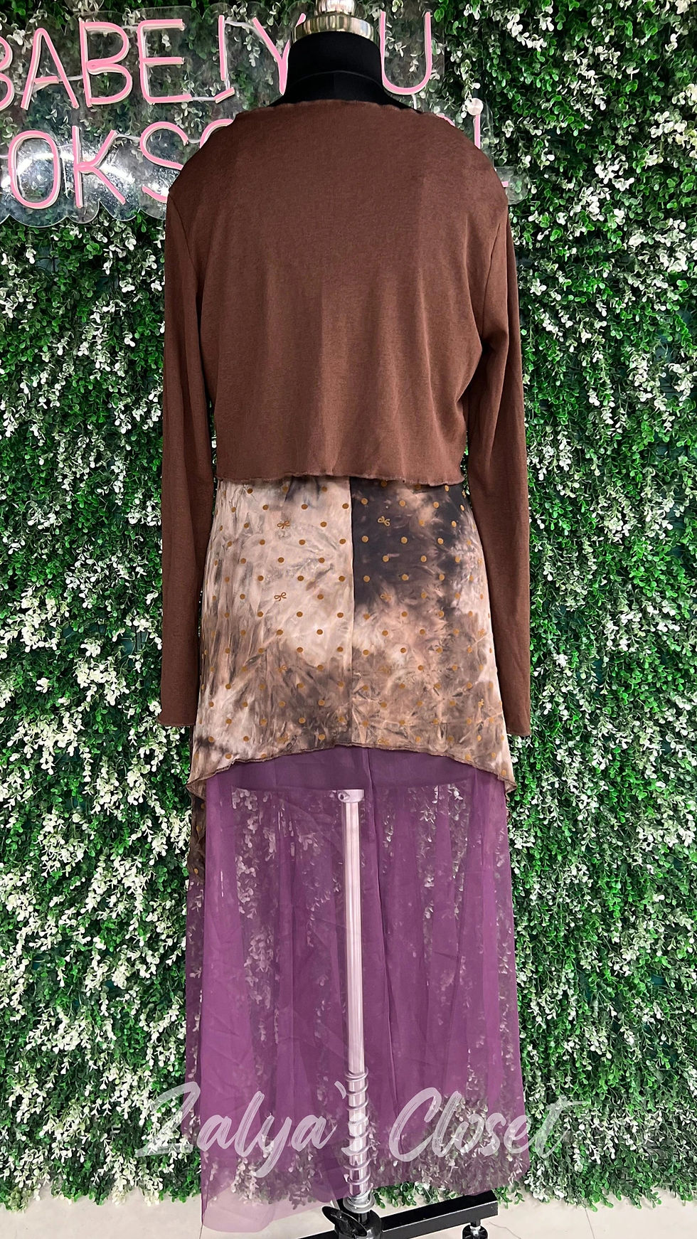 Thumbnail: Imported Half Polka dot bodycon dress with Shrug