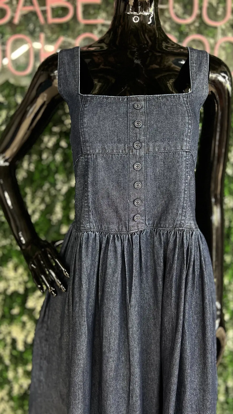 Thumbnail: Imported Slip Denim Dress