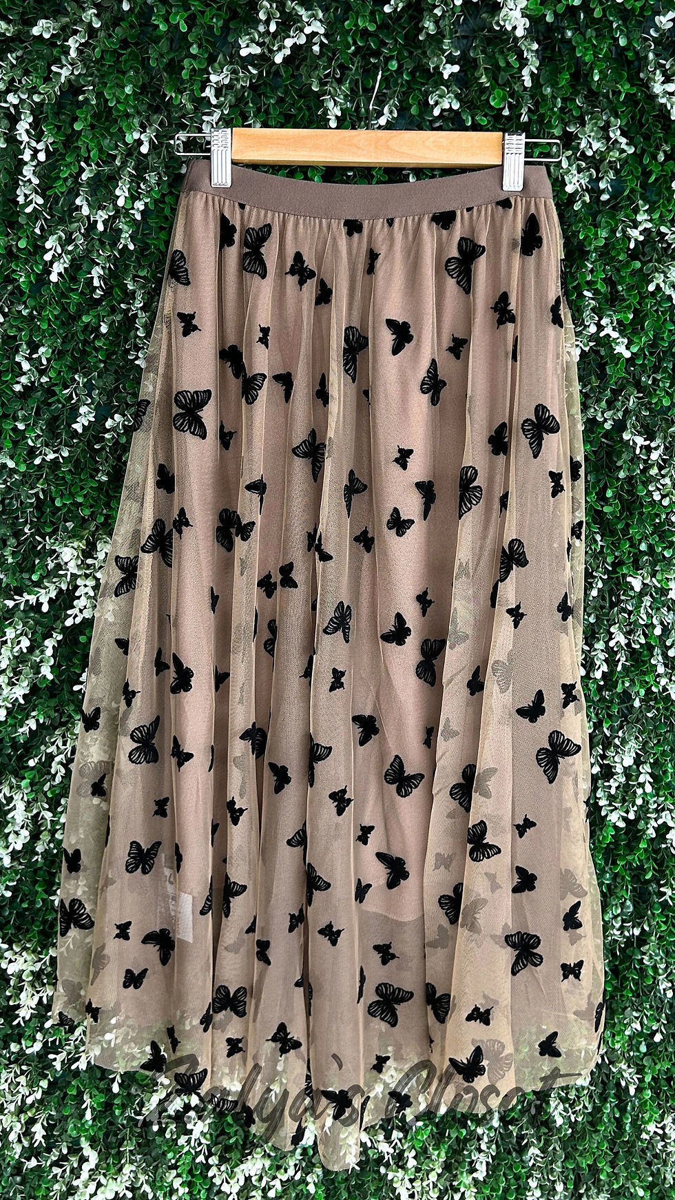 Thumbnail: Imported Butterfly Printed Skirt