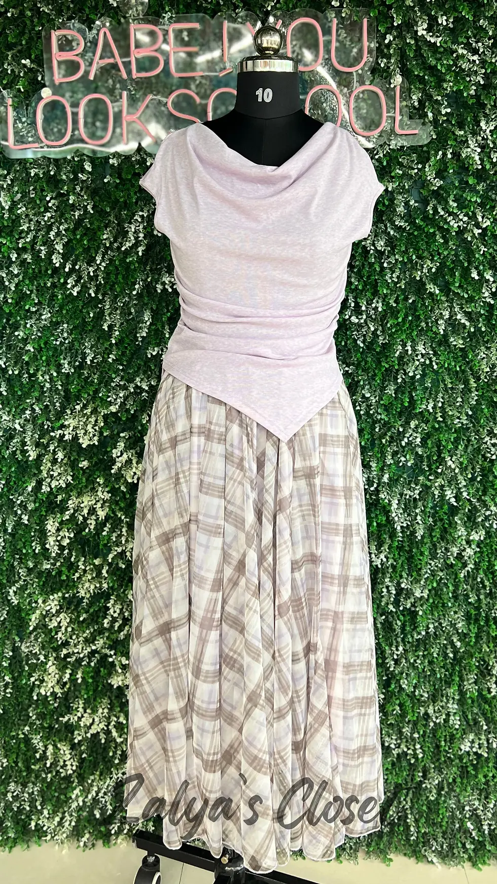 Thumbnail: Imported Top With Belt and Skirt Set