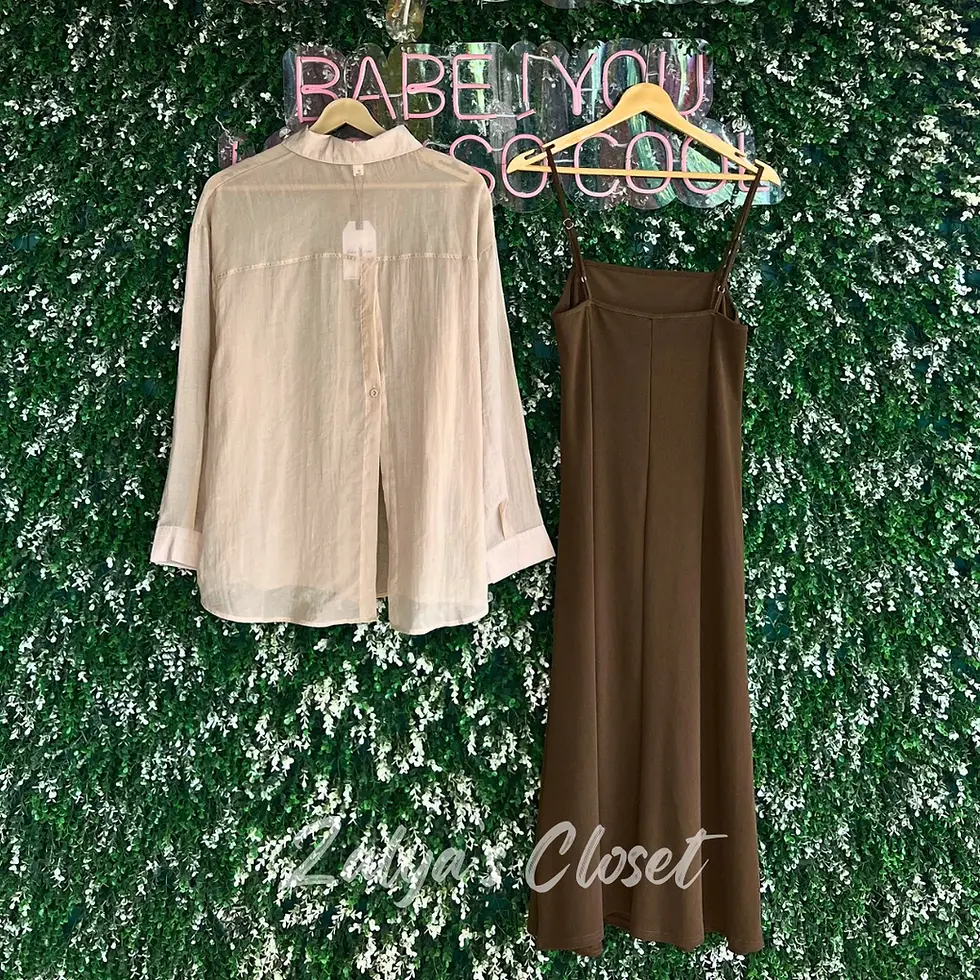 Thumbnail: Imported Korean 2pcs Dress Set