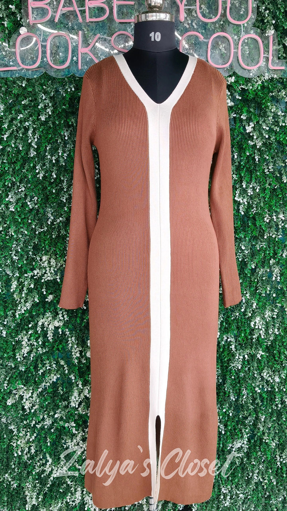 Thumbnail: Imported Long Double Shaded Dress