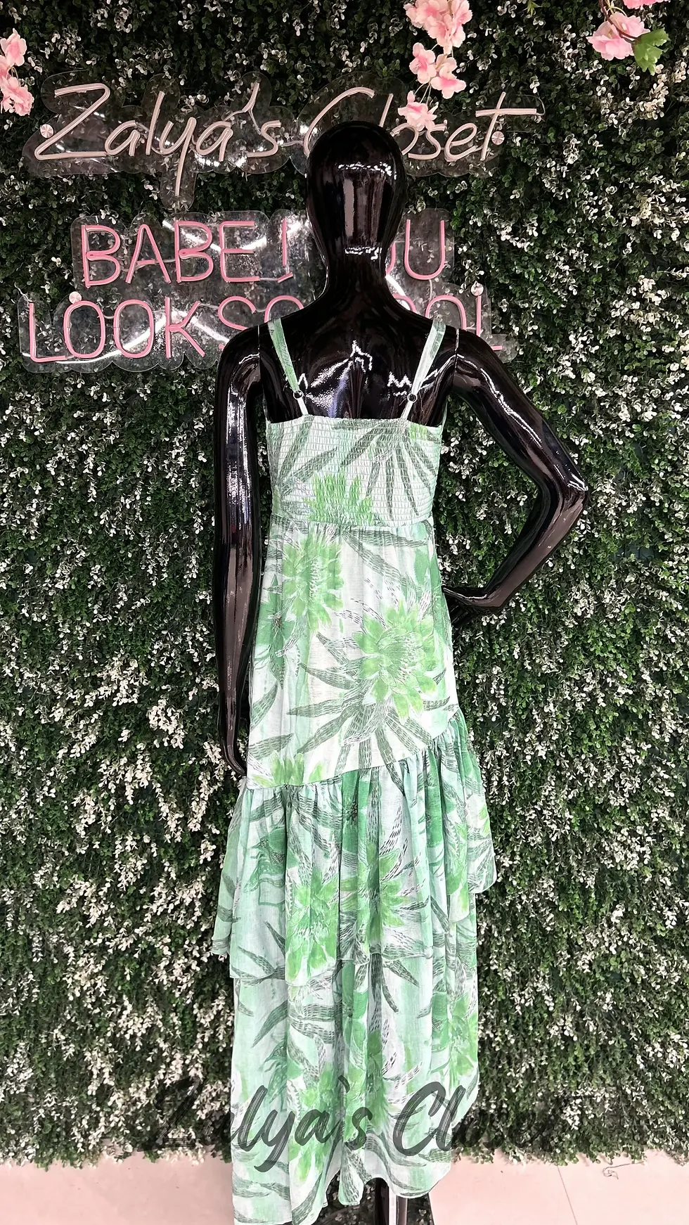 Thumbnail: Long Tiered Floral Gown