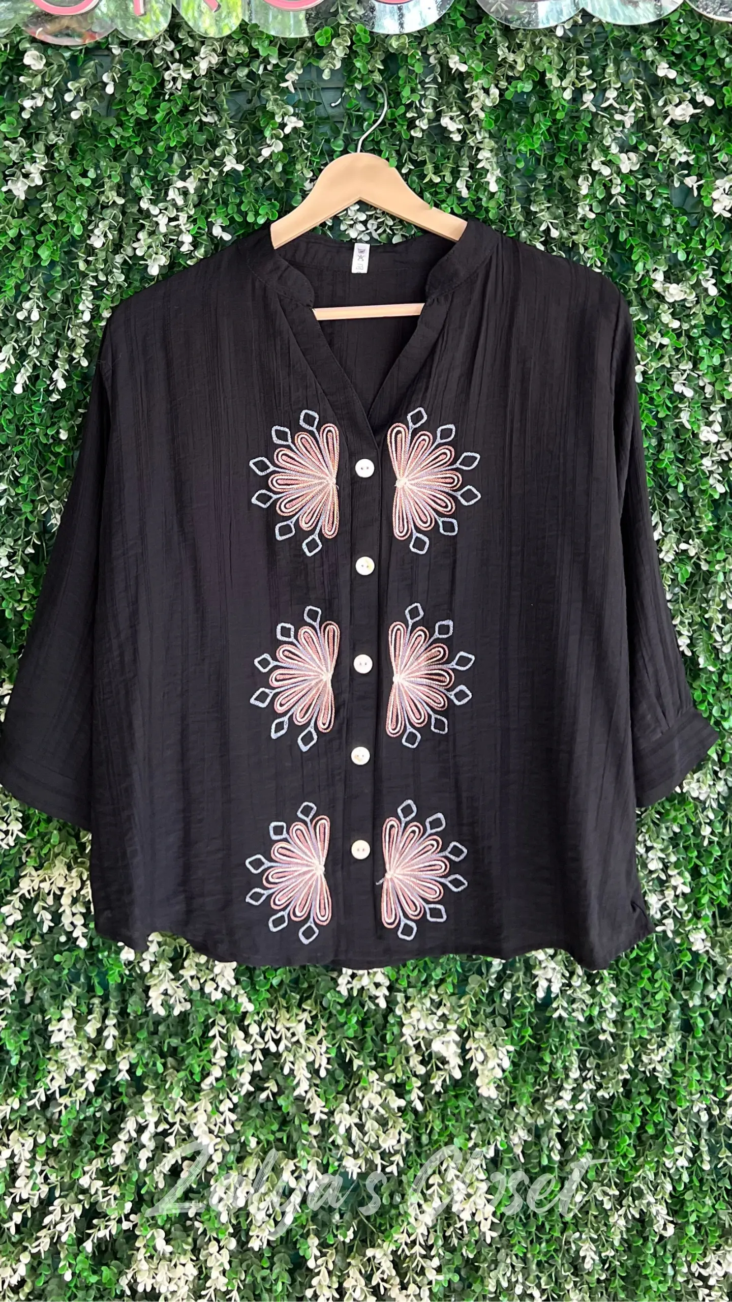 Double Side Embroidered Tops 