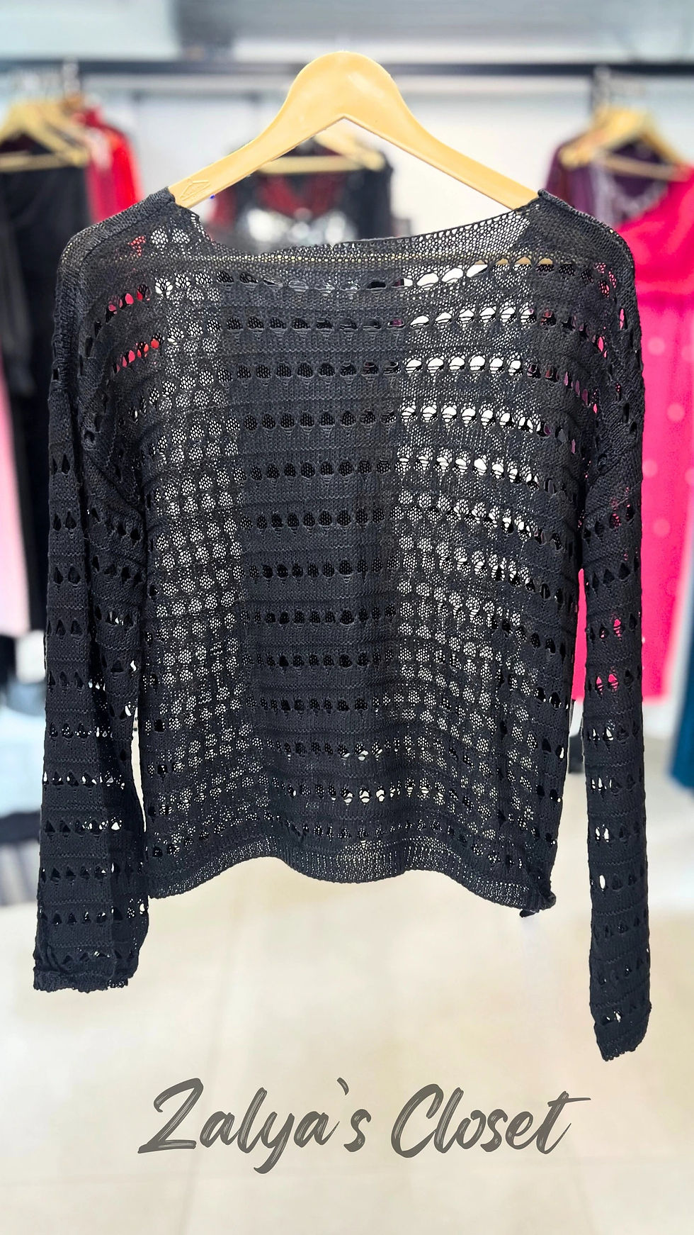 Thumbnail: Solid Crochet Tops Imported