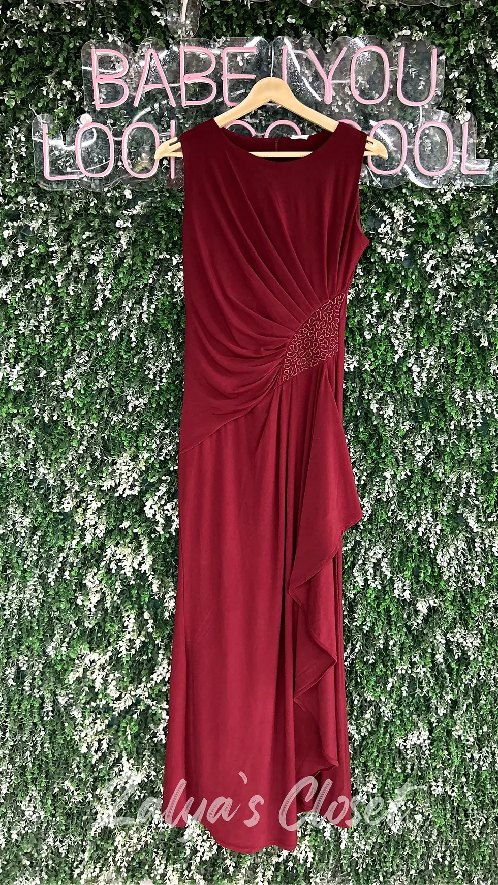Thumbnail: Long Gown With Side Detailing 