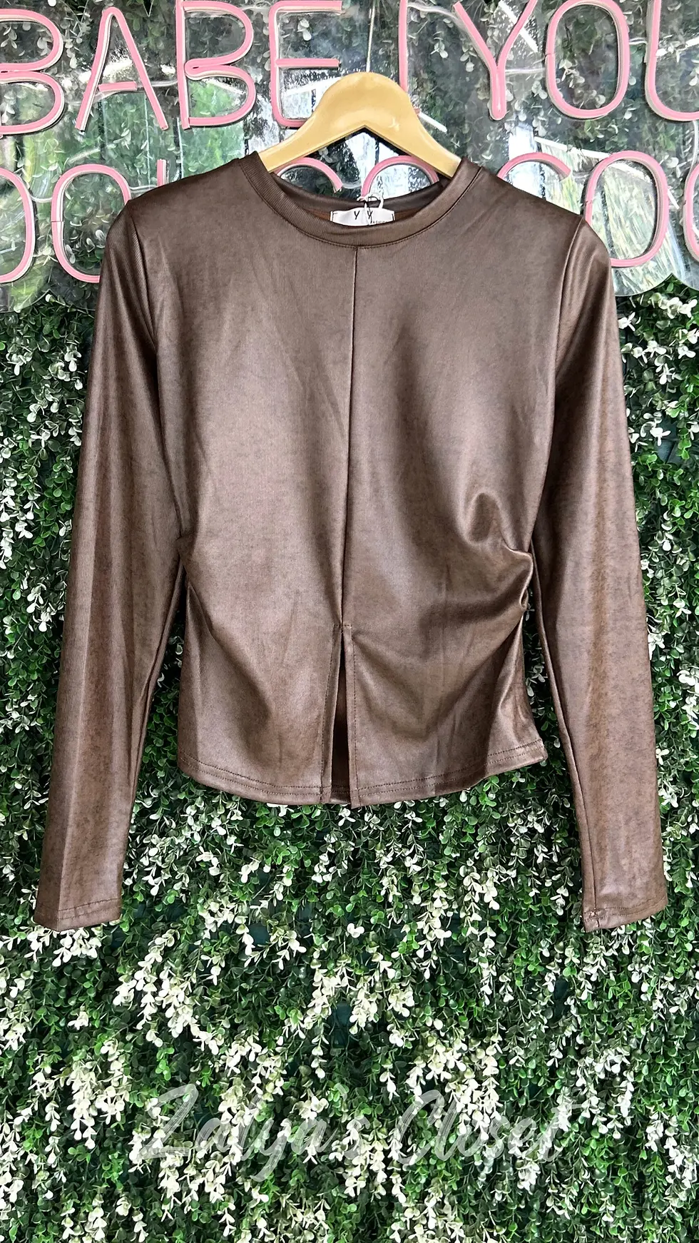 Thumbnail: Imported Leather Full Sleeves Tops