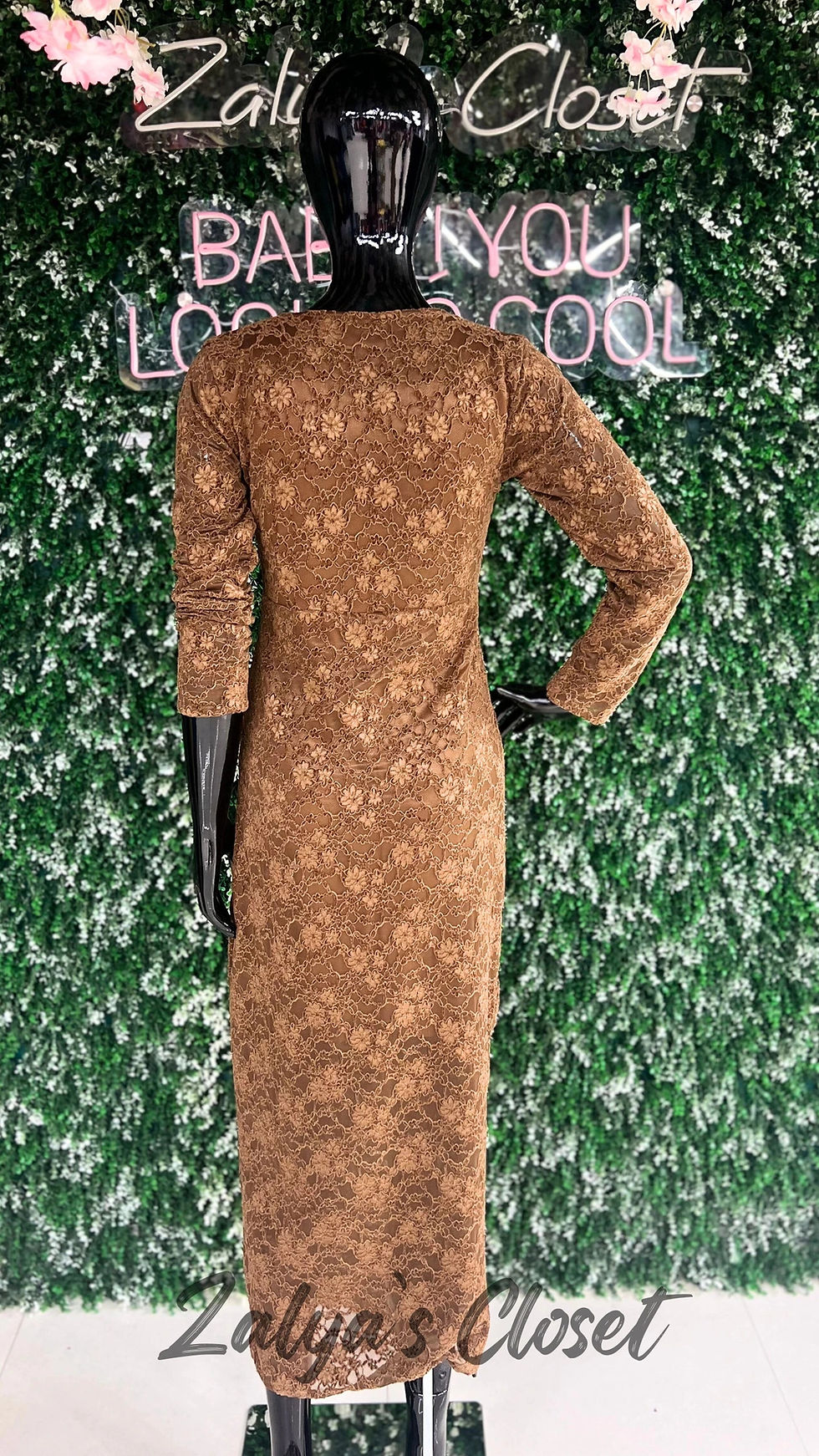 Thumbnail: Imported Soft Lace Design Dress