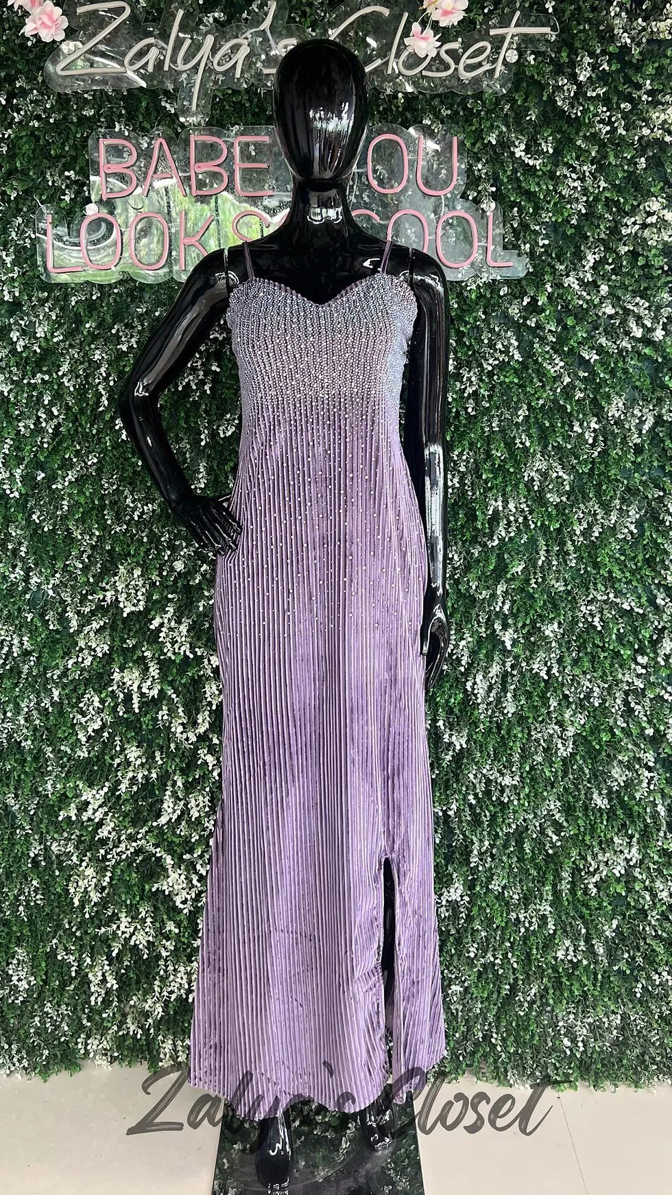Thumbnail: Imported Long Gown With Stone Work On Top