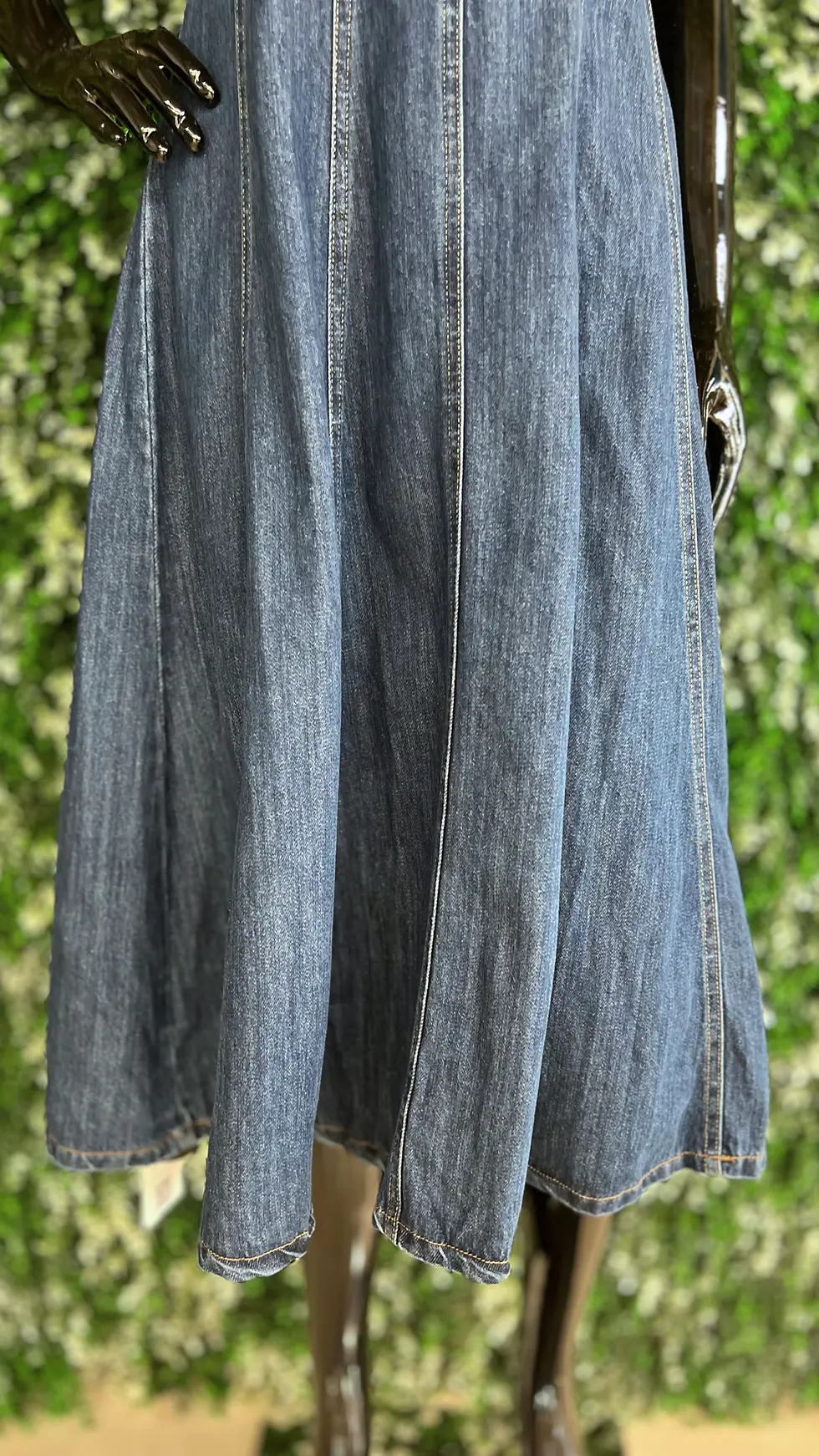Thumbnail: Imported Corset Denim Dress